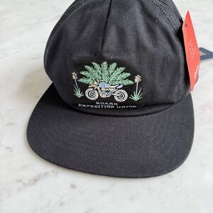 Roark Revival Moto Trucker Hat Snapback Trucker Black Patch Logo sample style